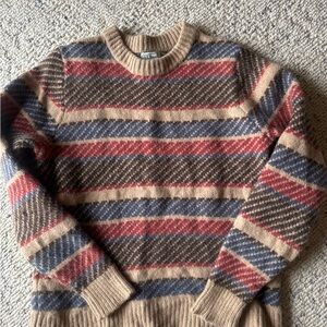L.L. Bean vintage Multicolor Striped Crewneck Sweater